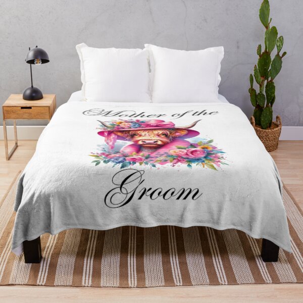 Item preview, Mother of the Groom Highland Cow Colorful Watercolor designed and sold by MaedK.