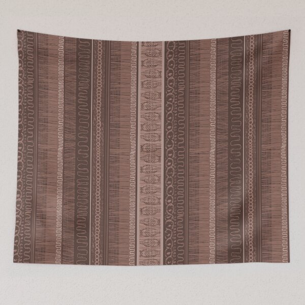 Item preview, Punk & Pageantry Braid Stripe, vertical, Coffee Quartz monochrome designed and sold by ncxadair.