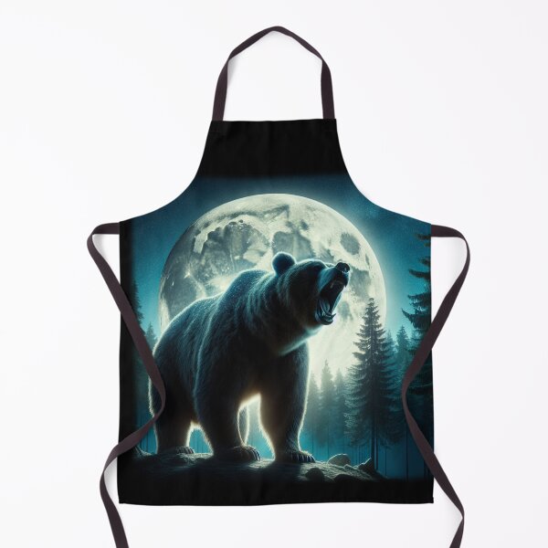 Item preview, Bear Moon Light, Nature Bear Lovers Gift, Unisex Galaxy Space Tee, Retro Alpha Moon Tshirt designed and sold by DekoDesignsHub.