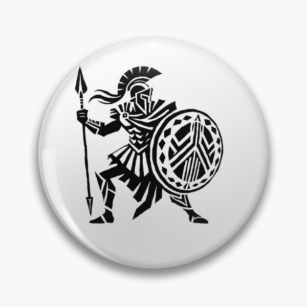 Item preview, Spartan, acient Soldier, Spear And shield baw designed and sold by MITURIS.