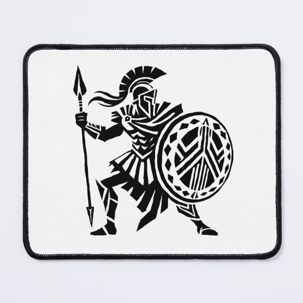 Item preview, Spartan, acient Soldier, Spear And shield baw designed and sold by MITURIS.