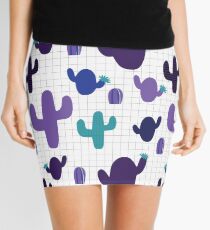 Cactus purple #homedecor Mini Skirt