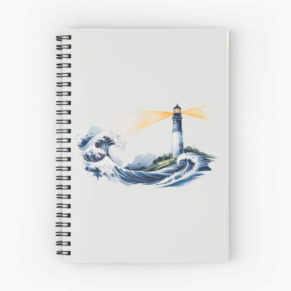 Item preview, Lighthouse with Ocean Waves designed and sold by SignumShop.