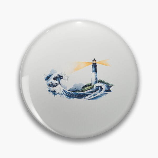 Item preview, Lighthouse with Ocean Waves designed and sold by SignumShop.