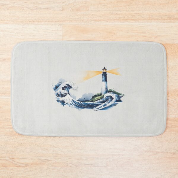 Item preview, Lighthouse with Ocean Waves designed and sold by SignumShop.