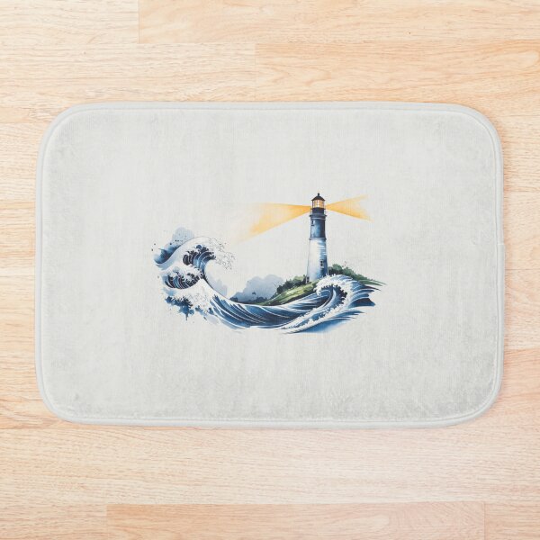 Item preview, Lighthouse with Ocean Waves designed and sold by SignumShop.