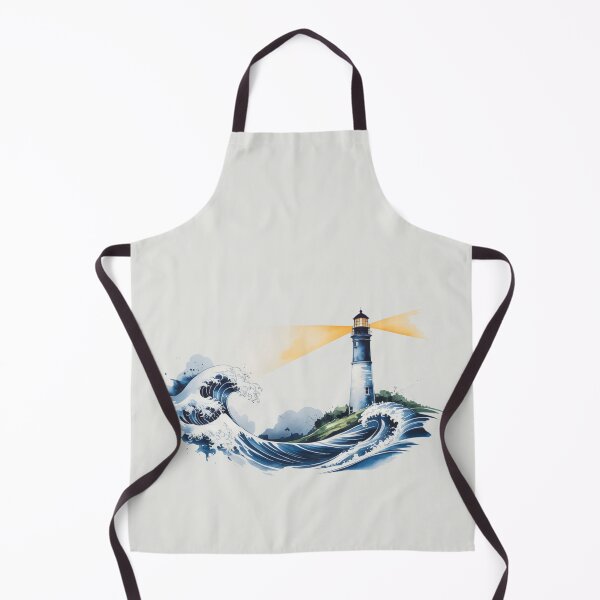 Item preview, Lighthouse with Ocean Waves designed and sold by SignumShop.