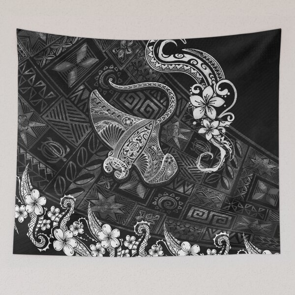 Artikelvorschau, Manta Ray Tribal Grunge - Hawaiianisch - Samoanisch - Polynesisch 3533 entworfen und verkauft von sunnthreads.