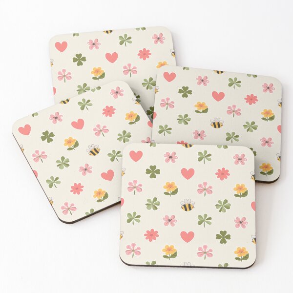 Item preview, Lucky Bee & Clover Pattern designed and sold by Furbulous Faces.