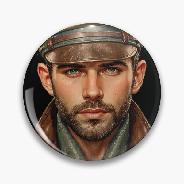 Item preview, 1940 Vintage Moustached Leather Biker Berlin German Tom of Finland Tribute Gay Pride Graphic Design designed and sold by ItsAKinkThing.