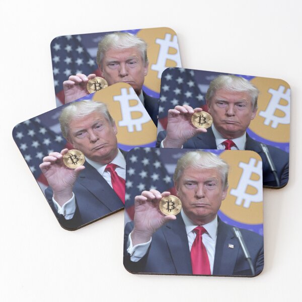Item preview, Trump and Bitcoin designed and sold by NicolasGlowArt.