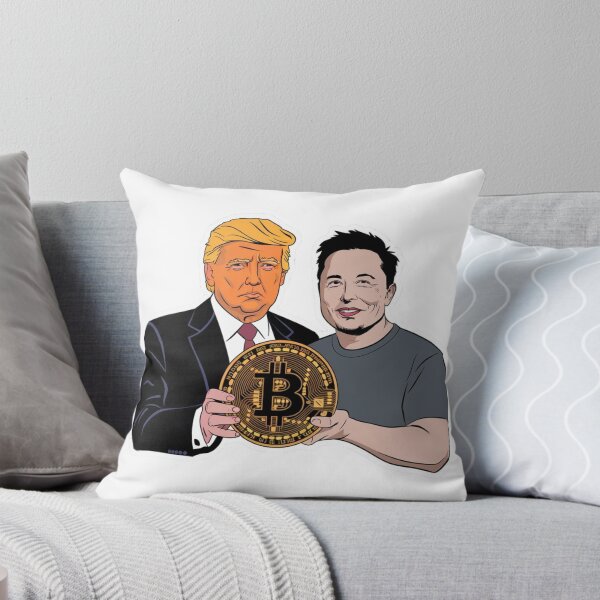 Item preview, Elon and Trump with Bitcoin designed and sold by NicolasGlowArt.