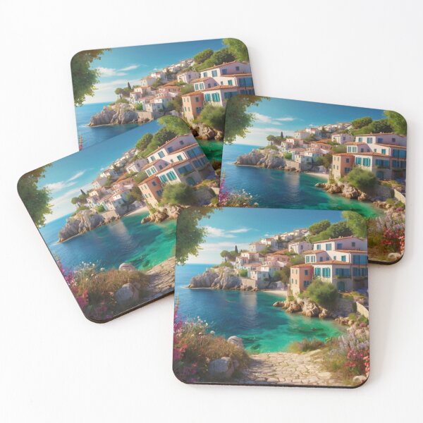 Item preview, Timeless Beauty: A Coastal Mediterranean Scene designed and sold by BlareBlare.