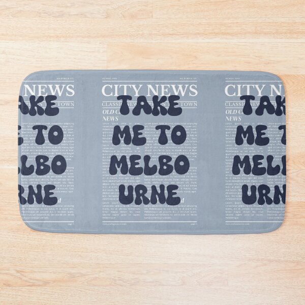 Item preview, "Take Me to Melbourne" – Australia, Elegant Newspaper-Style Design designed and sold by RM-Journey.