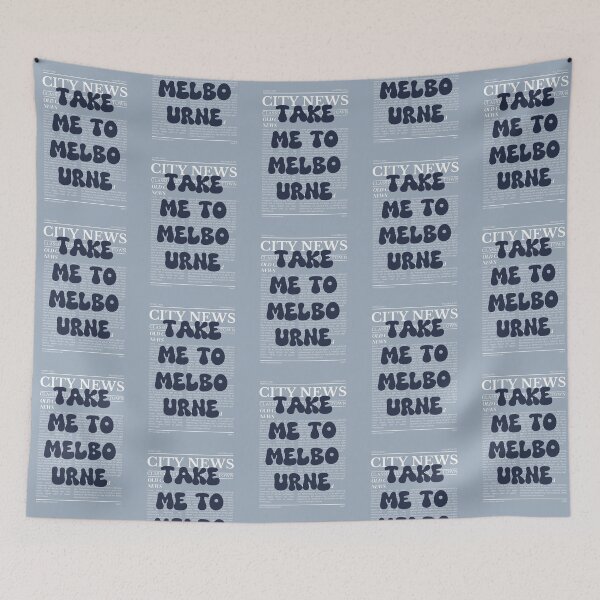 Item preview, "Take Me to Melbourne" – Australia, Elegant Newspaper-Style Design designed and sold by RM-Journey.