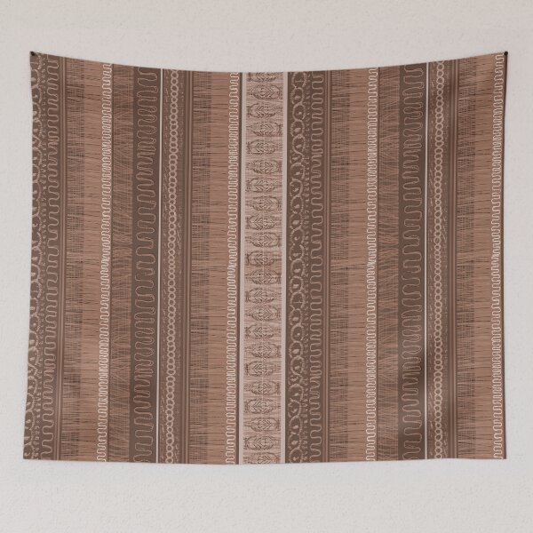Item preview, Punk & Pageantry Braid Stripe, vertical, Mocha Mousse monochrome designed and sold by ncxadair.