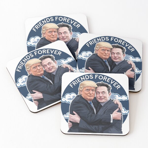 Item preview, Friends Forever Trump and Musk designed and sold by NicolasGlowArt.