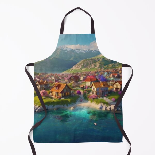 Artikelvorschau, Sunlit Mediterranean Village with Sea Views entworfen und verkauft von BlareBlare.