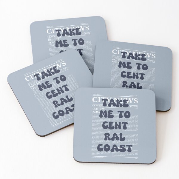 Item preview, "Take Me to Central Coast" – Australia, Elegant Newspaper-Style Design designed and sold by RM-Journey.