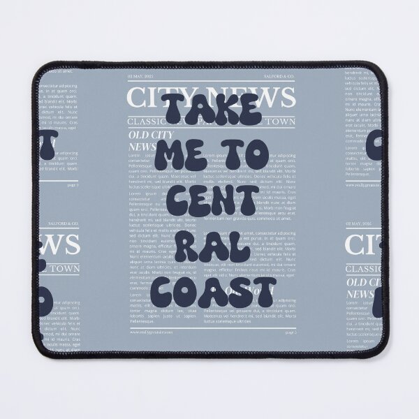 Item preview, "Take Me to Central Coast" – Australia, Elegant Newspaper-Style Design designed and sold by RM-Journey.