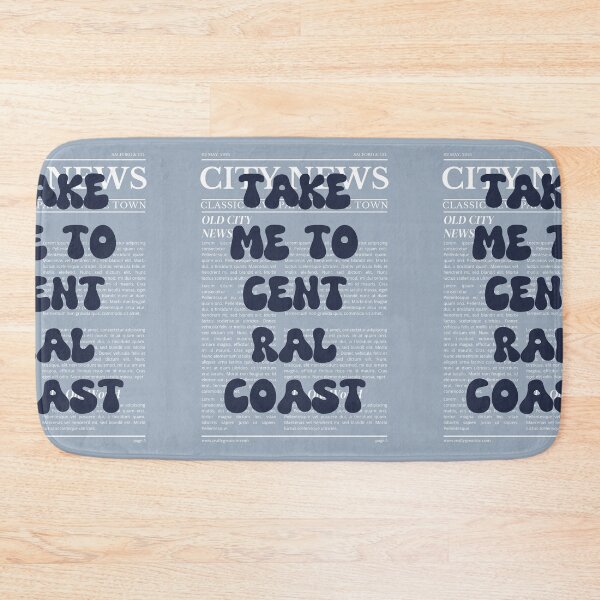 Item preview, "Take Me to Central Coast" – Australia, Elegant Newspaper-Style Design designed and sold by RM-Journey.
