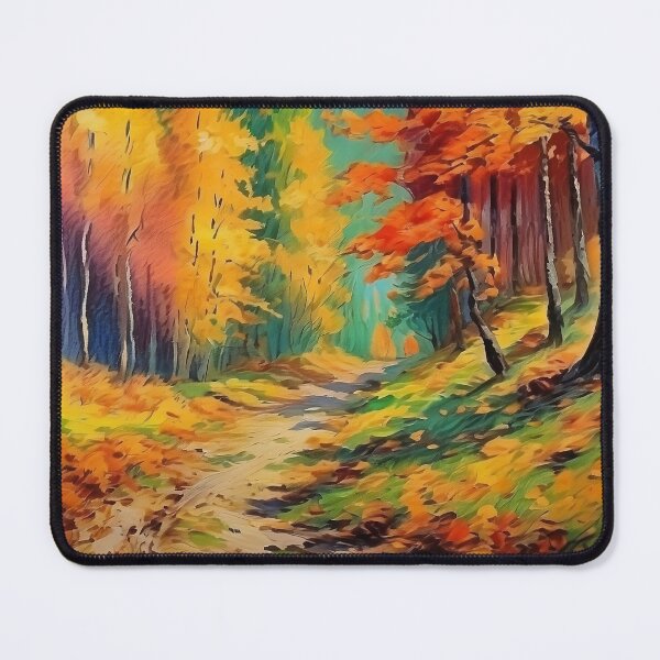 Item preview, Vintage Impressionist Landscape: Forest Path in Autumn | Impressionism | Landscape Artwork designed and sold by UnhingedBird.