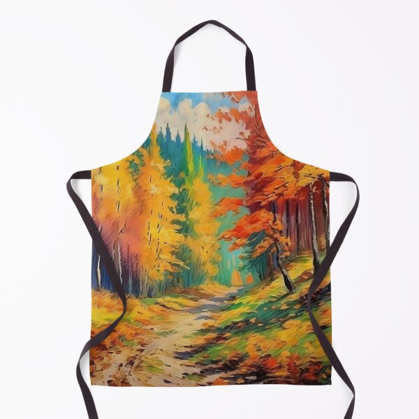 Item preview, Vintage Impressionist Landscape: Forest Path in Autumn | Impressionism | Landscape Artwork designed and sold by UnhingedBird.