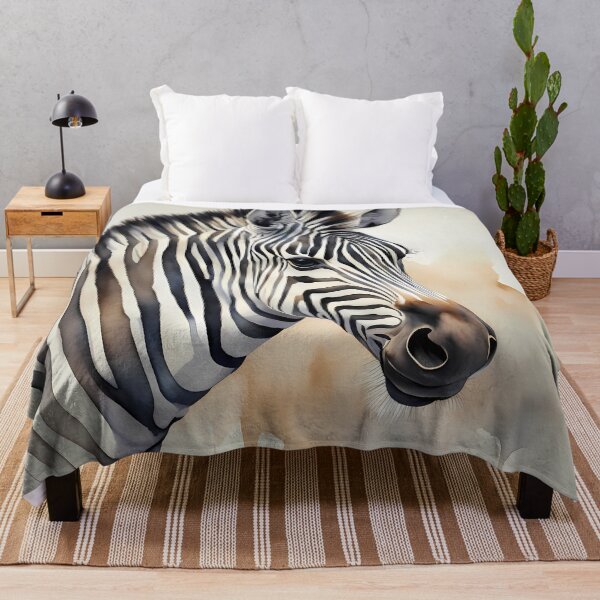 Item preview, Zebra Watercolour Portrait designed and sold by CalmnessbyChoice.