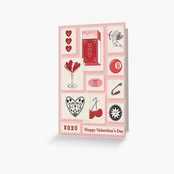 Artikel-Vorschau von Briefmarke Valentinstag Karte, designt und verkauft von mwalsh264.