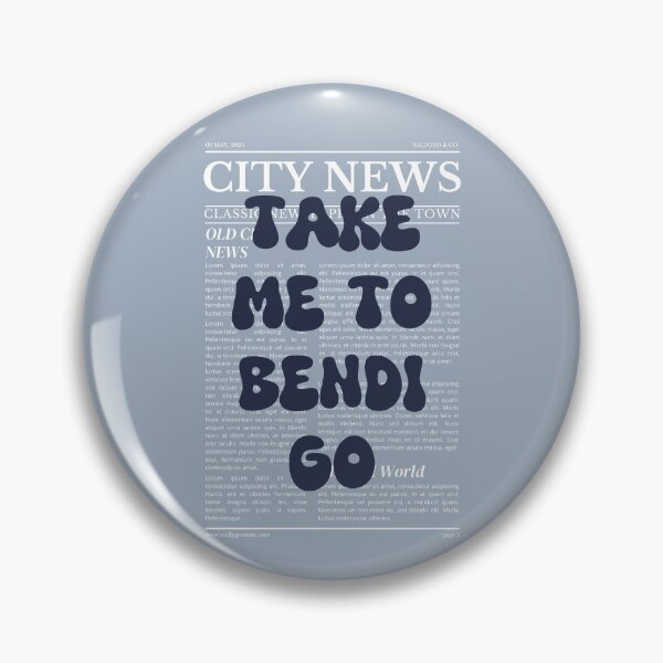 Item preview, "Take Me to Bendigo" – Australia, Elegant Newspaper-Style Design designed and sold by RM-Journey.