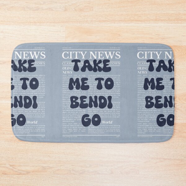 Item preview, "Take Me to Bendigo" – Australia, Elegant Newspaper-Style Design designed and sold by RM-Journey.