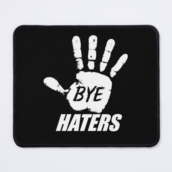 Item preview, Bye Haters – Bold Handprint Statement Design designed and sold by FocusedPatterns.