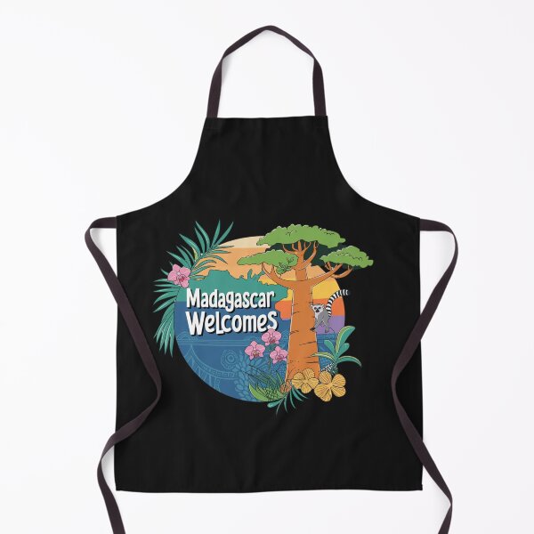 Item preview, Madagascar Welcomes Flag Map Lemurs, baobabs, Tsingy designed and sold by AnimalsDH305.