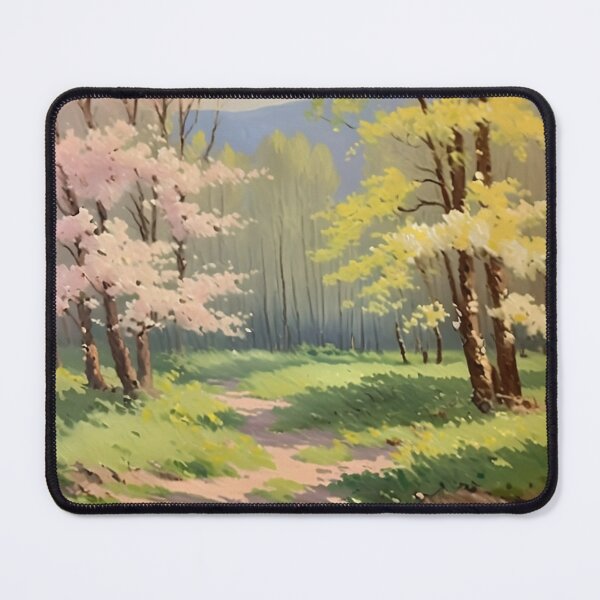 Item preview, Vintage Impressionist Landscape: Forest Path in Spring | Impressionism | Landscape Artwork designed and sold by UnhingedBird.
