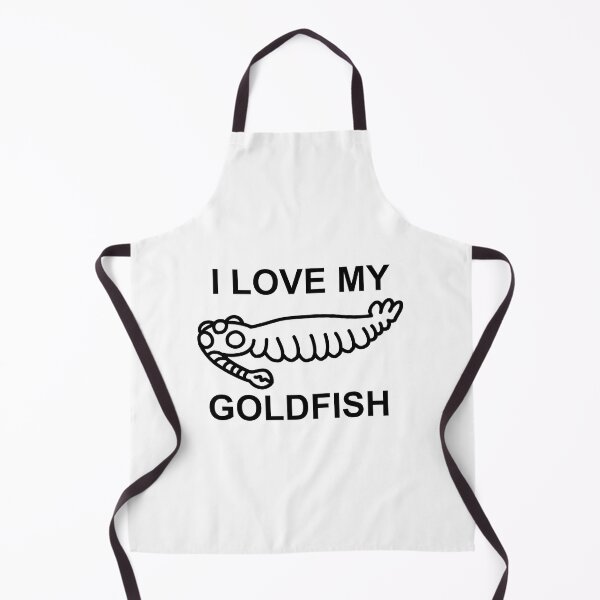 Item preview, I love my goldfish Opabinia Black and White designed and sold by ThePaleoDude.