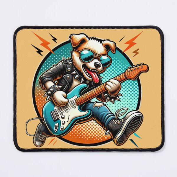 Item preview, Epic Dog Rocking Out on Electric Guitar designed and sold by Nauert's.
