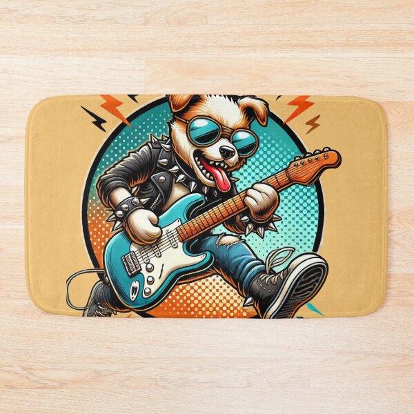 Item preview, Epic Dog Rocking Out on Electric Guitar designed and sold by Nauert's.