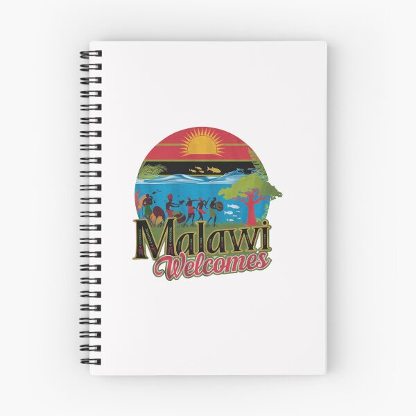 Item preview, Malawi Welcomes Flag Map Lake Malawi, cichlid fish, designed and sold by AnimalsDH305.