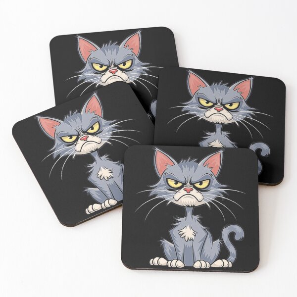 Item preview, Angry Cat Illustration - Grumpy Cat Cartoon Art designed and sold by love3617.