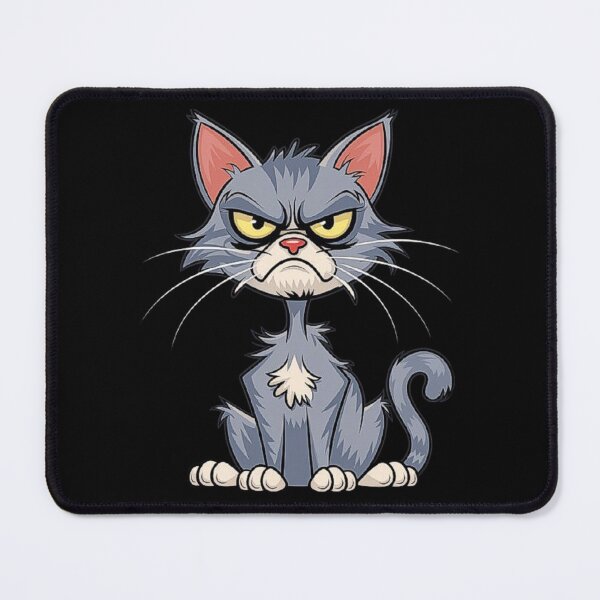 Item preview, Angry Cat Illustration - Grumpy Cat Cartoon Art designed and sold by love3617.