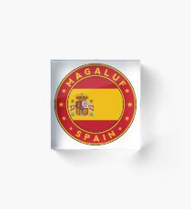 Magaluf, Magaluf sticker, Magaluf t-shirt, Spain, Cities of Spain Acrylic Block