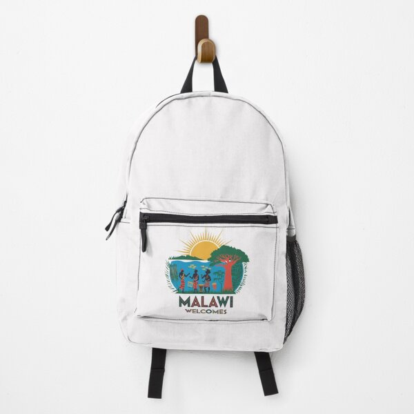 Item preview, Malawi Welcomes Flag Map Lake Malawi, cichlid fish, designed and sold by AnimalsDH305.
