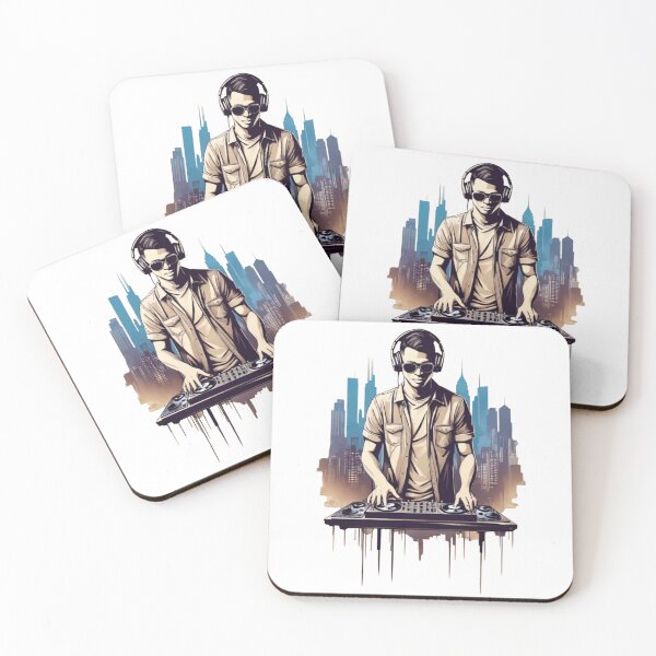 Artikelvorschau, Urban Beats: DJ Craft im Skyline-Design entworfen und verkauft von Pixel Palette.