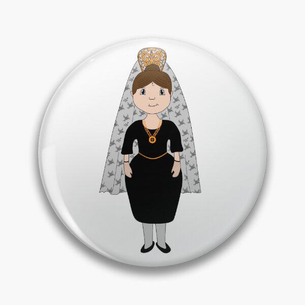 Item preview, The Manola of Holy Week dressed in a mantilla. designed and sold by Cartoon Spain.