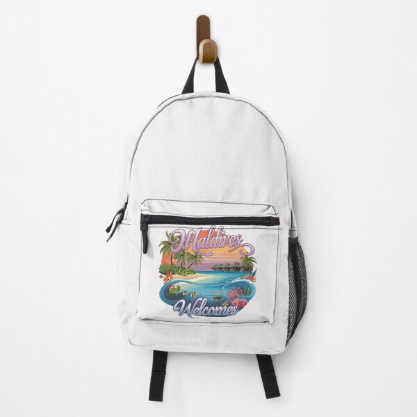 Item preview, Maldives Welcomes Flag Map Atolls, turquoise water designed and sold by AnimalsDH305.