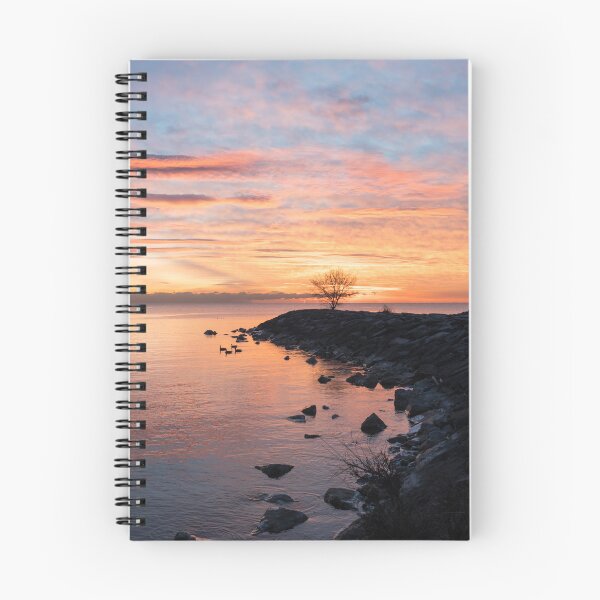 Item preview, Calm Peninsular Sunrise with Bare Branch Trees designed and sold by Georgia Mizuleva.