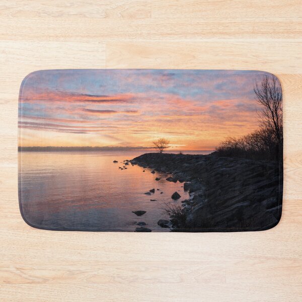 Item preview, Calm Peninsular Sunrise with Bare Branch Trees designed and sold by Georgia Mizuleva.