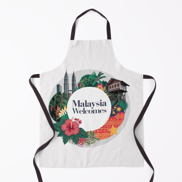 Item preview, Malaysia Welcomes Flag Map Kuala Lumpur, towers , Penang designed and sold by AnimalsDH305.