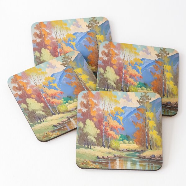 Item preview, Vintage Impressionist Landscape: Forest River in Late Summer | Impressionism | Landscape Artwork designed and sold by UnhingedBird.