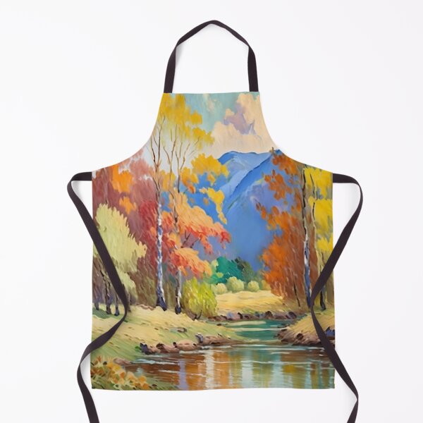 Item preview, Vintage Impressionist Landscape: Forest River in Late Summer | Impressionism | Landscape Artwork designed and sold by UnhingedBird.